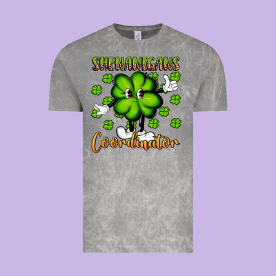 Shenanigans Coordinator St Patrick S Day Artiststas Vintage Tee Designed By Artiststas