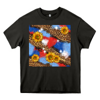 Asphalt western 4th of july seamless pattern Heavy Core Tee - BundleAndBundleShop