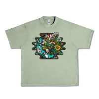 Oil Green aztec moon Urban Heavy Tee - SublimationCraftShop