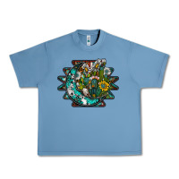 Pebble Blue aztec moon Urban Heavy Tee - SublimationCraftShop