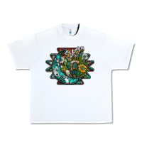 White aztec moon Urban Heavy Tee - SublimationCraftShop
