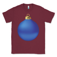 Burgundy christmas ornament 2 Classic Tee - artisFamous