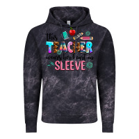 Cloud Black this teacher wears her heart on sleeve Vintage Hoodie - AdoDesignShop