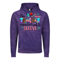 Cloud Purple this teacher wears her heart on sleeve Vintage Hoodie - AdoDesignShop
