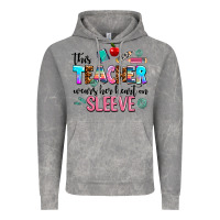 This Teacher Wears Her Heart On Sleeve Vintage Hoodie | Teevron