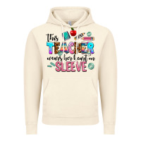 Vintage Artic this teacher wears her heart on sleeve Vintage Hoodie - AdoDesignShop