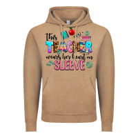 Vintage Coffee this teacher wears her heart on sleeve Vintage Hoodie - AdoDesignShop