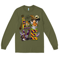 Army Green halloween love gnome Long Sleeve Tee - BarkalooDesign