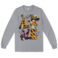 Heather Grey halloween love gnome Long Sleeve Tee - BarkalooDesign