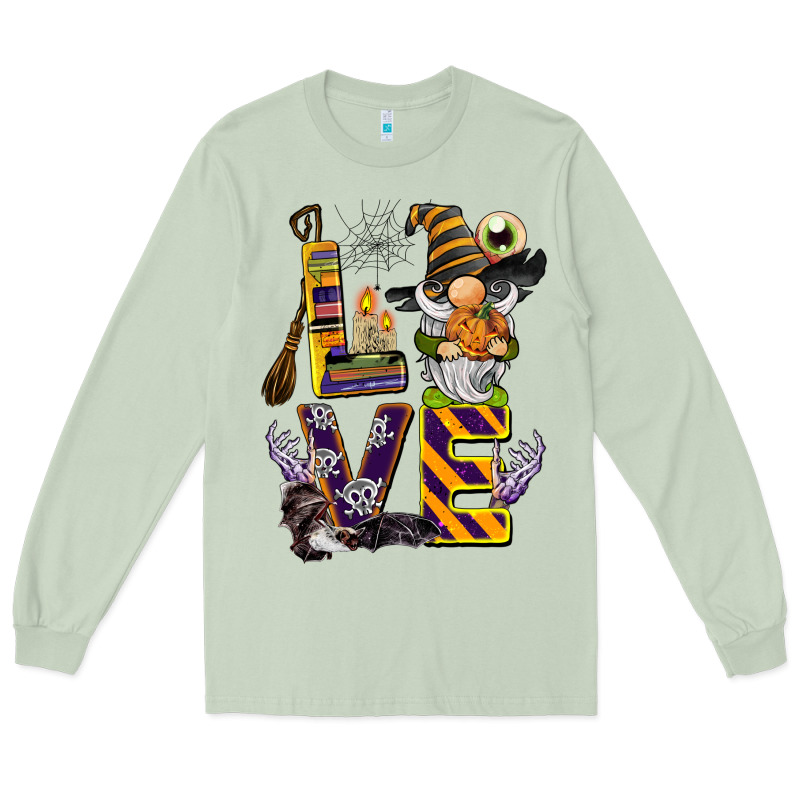 Halloween Love Gnome Long Sleeve Tee by BarkalooDesign | Teevron