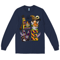 Navy halloween love gnome Long Sleeve Tee - BarkalooDesign