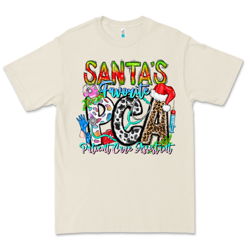 Santas Favorite Pca Patient Care Assistant Premium Tee by CowhideDigitalArt | Teevron