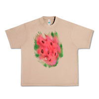Burro watermelon glitter watercolor brushstrokes patch Urban Heavy Tee - RanaPortraitStore
