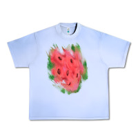 Grape Ice watermelon glitter watercolor brushstrokes patch Urban Heavy Tee - RanaPortraitStore