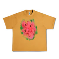 Peanut Butter watermelon glitter watercolor brushstrokes patch Urban Heavy Tee - RanaPortraitStore