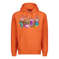 Carrot nail art  coffee cups Premium Hoodie - AdoDesignShop