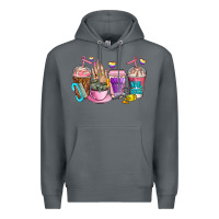 Rock nail art  coffee cups Premium Hoodie - AdoDesignShop