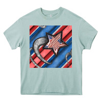 Arona stripes & stars seamless pattern Heavy Core Tee - BundleAndBundleShop