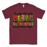 Burgundy merry christmas Classic Tee - FaDigitalArtStudio