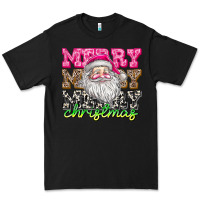 Black merry merry merry christmas Premium Tee - CowhideDigitalArt