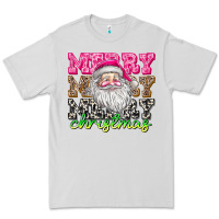 Dove Grey merry merry merry christmas Premium Tee - CowhideDigitalArt