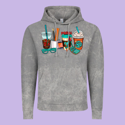 Math Teacher Coffee Cups Vintage Hoodie Designed By Adodesignshop
