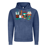 Vintage Denim math teacher coffee cups Vintage Hoodie - AdoDesignShop