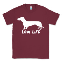 Burgundy Doxie Low Life Classic Tee - artisFamous