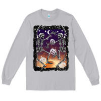 Moon Dust halloween dancing skeletons stars Long Sleeve Tee - BarkalooDesign