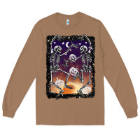 Toasted Coconut halloween dancing skeletons stars Long Sleeve Tee - BarkalooDesign