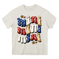Cream american mini Heavy Core Tee - BundleAndBundleShop