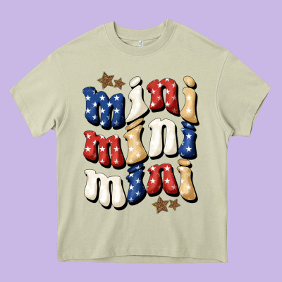 American Mini Heavy Core Tee Designed By Bundleandbundleshop