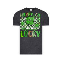 Vintage Black happy go lucky Vintage Tee - Artiststas