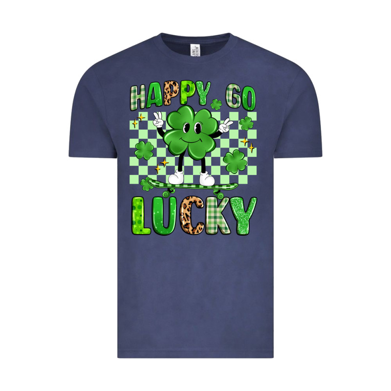 Happy Go Lucky Vintage Tee by Artiststas | Teevron