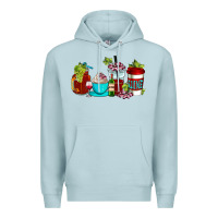 Blue Mist wine coffee cups Premium Hoodie - AdoDesignShop