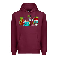 Burgundy wine coffee cups Premium Hoodie - AdoDesignShop