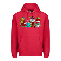 Cardinal wine coffee cups Premium Hoodie - AdoDesignShop