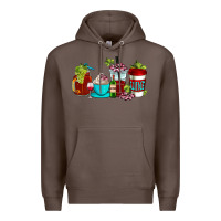 Coffee wine coffee cups Premium Hoodie - AdoDesignShop