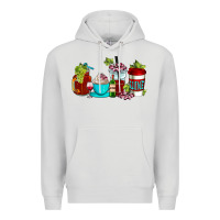 Dove Grey wine coffee cups Premium Hoodie - AdoDesignShop