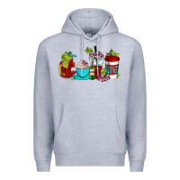 Heather Grey wine coffee cups Premium Hoodie - AdoDesignShop