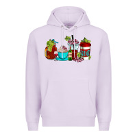 Lilac wine coffee cups Premium Hoodie - AdoDesignShop