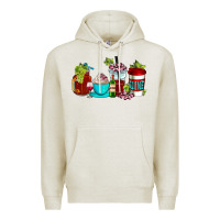 Oatmeal Heather wine coffee cups Premium Hoodie - AdoDesignShop