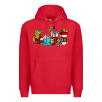 Red wine coffee cups Premium Hoodie - AdoDesignShop