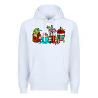 White wine coffee cups Premium Hoodie - AdoDesignShop