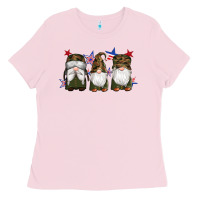 Bubblegum Pink military gnomes star Ladies Tee - Artiststas