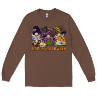 Chestnut happy halloween  gnomies Long Sleeve Tee - BarkalooDesign