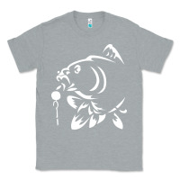 Heather Grey carp fishing Classic Tee - artisFamous