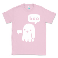 Bubblegum Pink ghost of disapproval Classic Tee - artisFamous