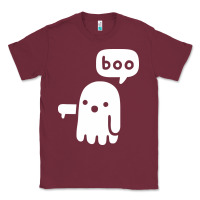 Burgundy ghost of disapproval Classic Tee - artisFamous