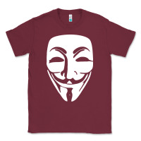 Burgundy anonymous misteryous Classic Tee - artisFamous